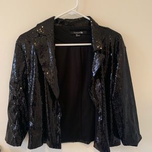 Black sequin blazer